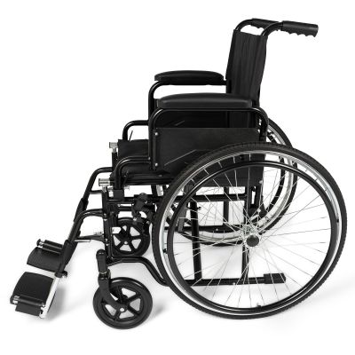 Dunimed faltbarer Rollstuhl Premium seite