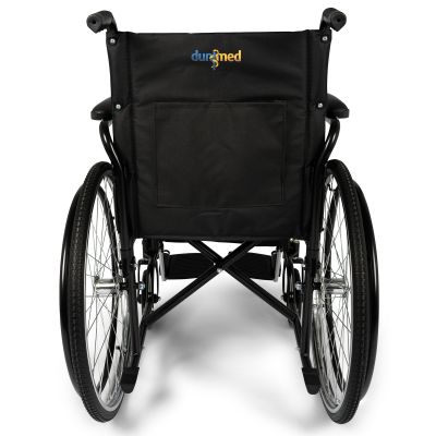 Dunimed faltbarer Rollstuhl Premium achterseite