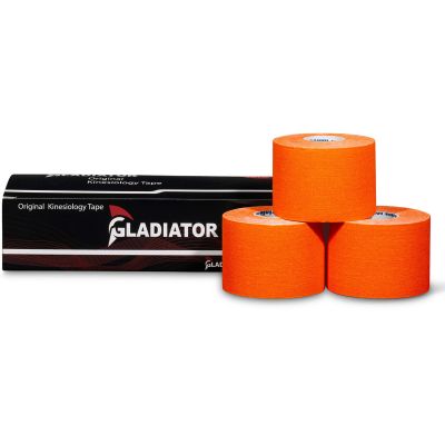 Gladiator Sports Kinesiotape 3 rollen orange