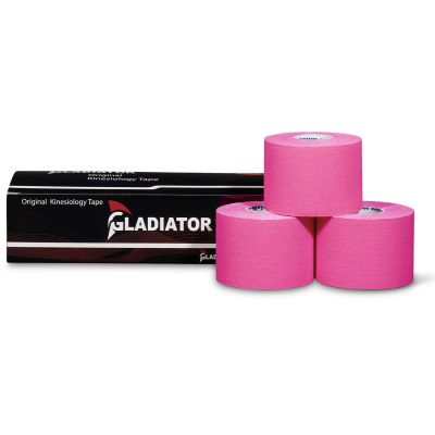 Gladiator Sports Kinesiotape 3 rollen rosa