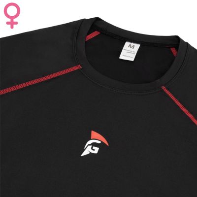 Gladiator Sports kompression-shirt lange ärmel damen Detailaufnahme Logo