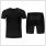 Gladiator Sports kompression paket shirts shorts herren schwarz Rückseite