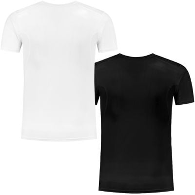 Gladiator Sports Kompressionsshirt herren schwarz und weiß achterseite