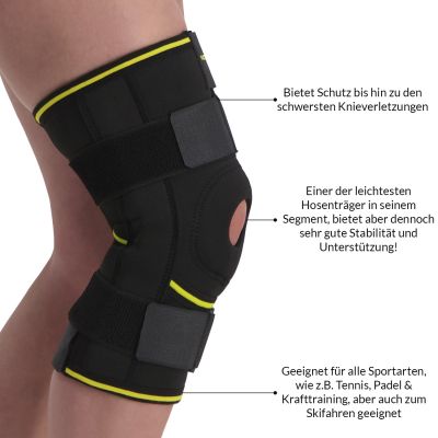 Novamed Leichte Kniebandage mit Gelenkschienen produktinformation