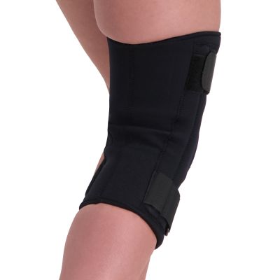 Super Ortho Kniebandage mit Federstahlstreben achterseite