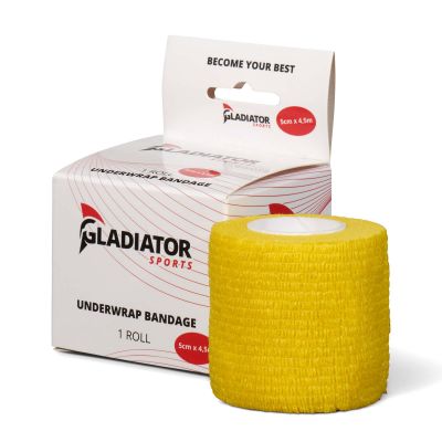 gladiator sports untertape bandage pro rolle gelb