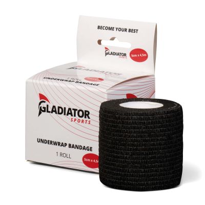 gladiator sports untertape bandage pro rolle schwarz
