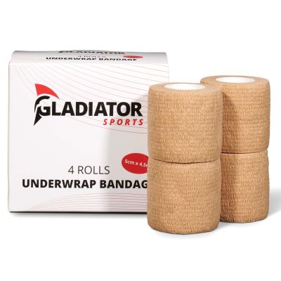 gladiator sports untertape bandage 4 rollen beige