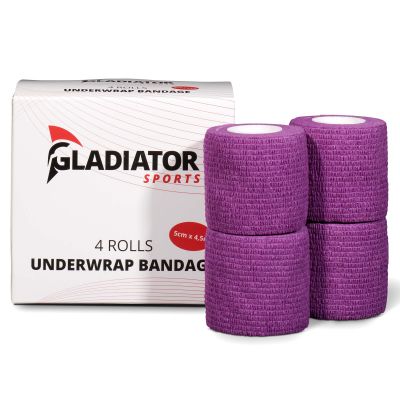 gladiator sports untertape bandage 4 rollen lila