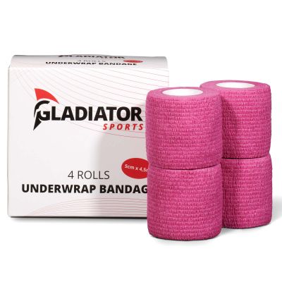 gladiator sports untertape bandage 4 rollen rosa