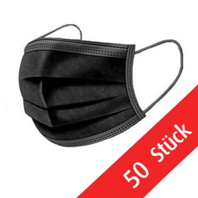 atemschutzmaske schwarz 50 stuck